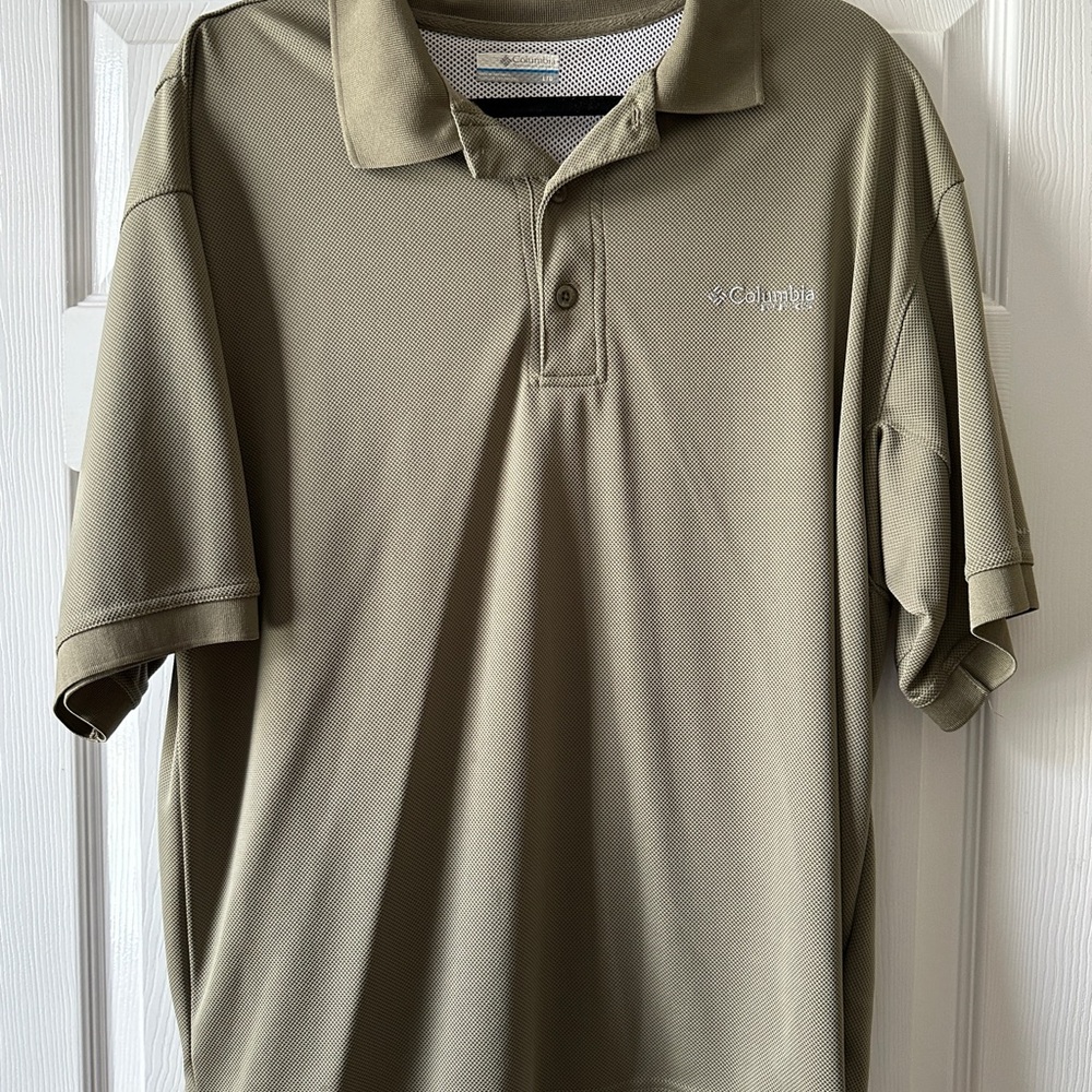 Hunter Green/Brown Columbia Polo